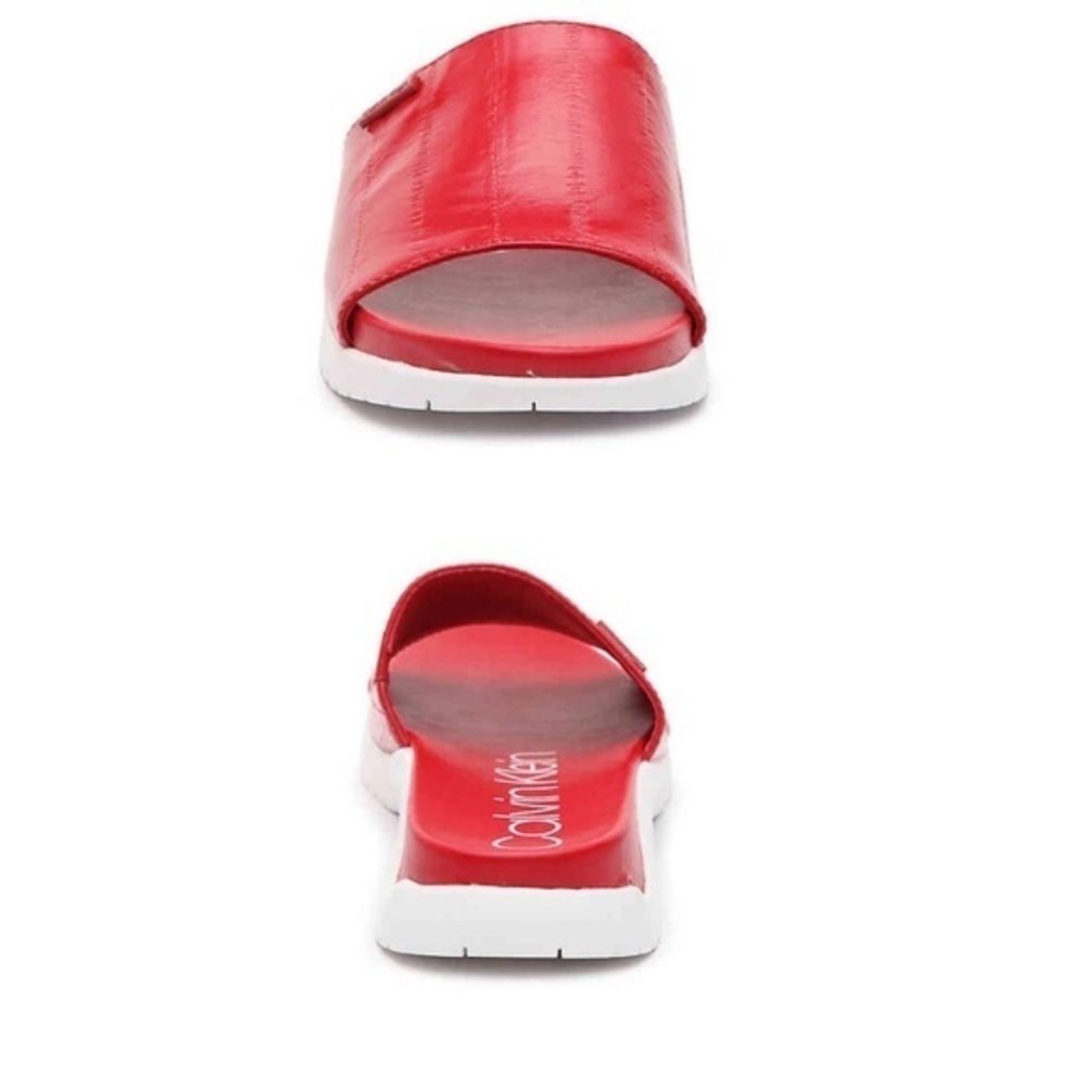 🆕Red Calvin Klein ubi slides. - Picture 2 of 3
